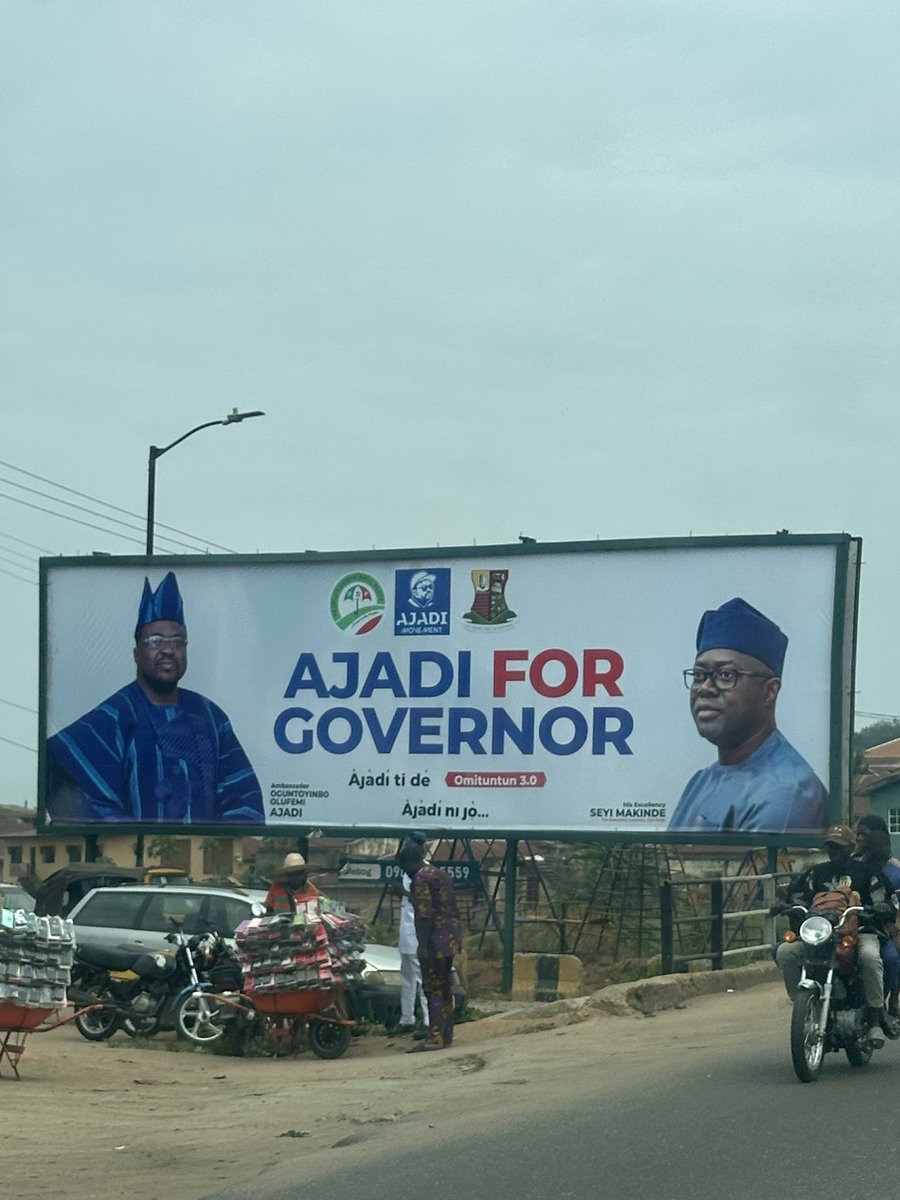 _Mister_SUPREME's tweet image. Billboards won’t change the reality, he doesn’t belong here.

Ajadi should return back to Ogun State and pursue his political ambition there.

#oyo 
#oyostate 
#oyostatedecide