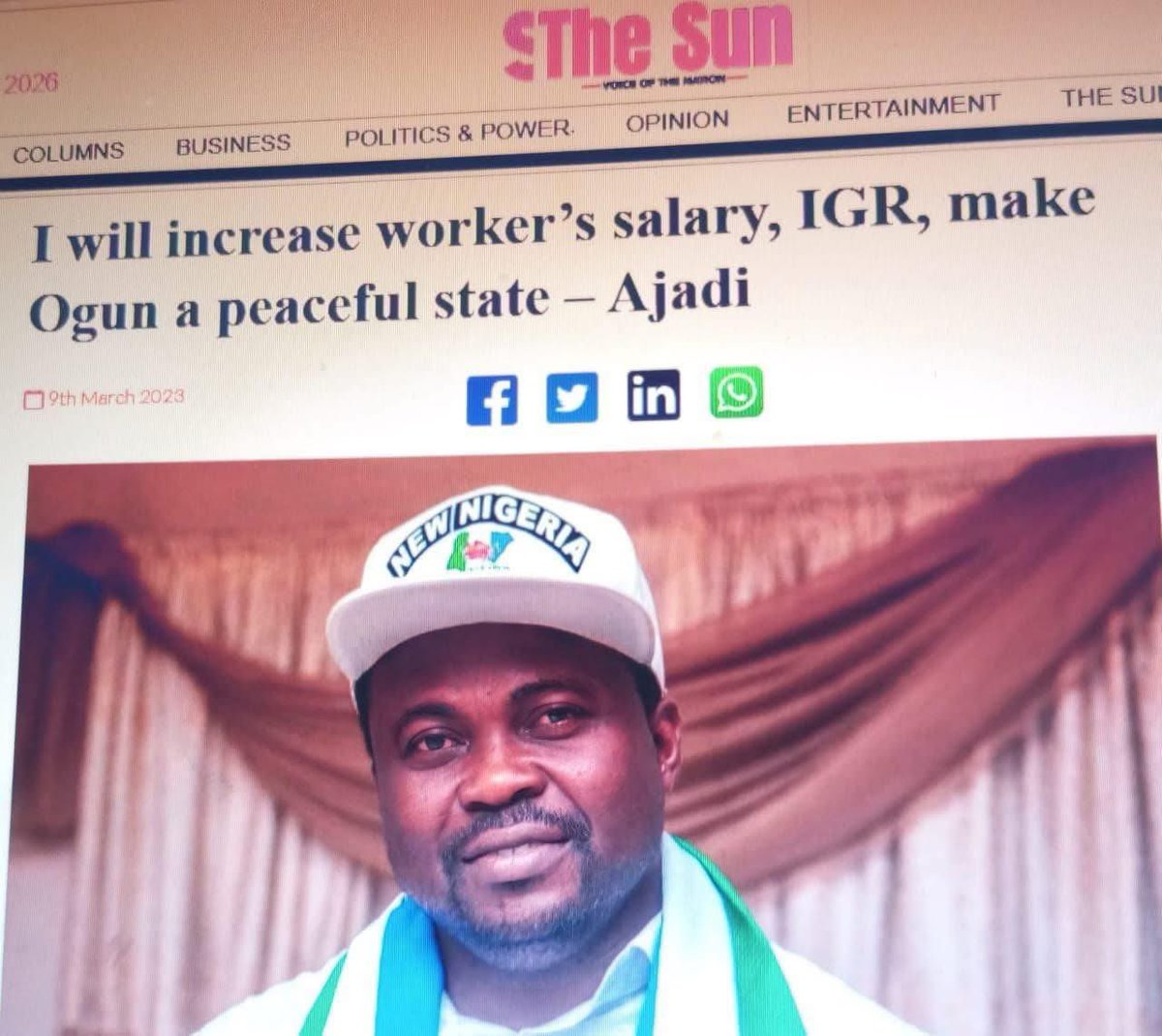 _Mister_SUPREME's tweet image. Billboards won’t change the reality, he doesn’t belong here.

Ajadi should return back to Ogun State and pursue his political ambition there.

#oyo 
#oyostate 
#oyostatedecide