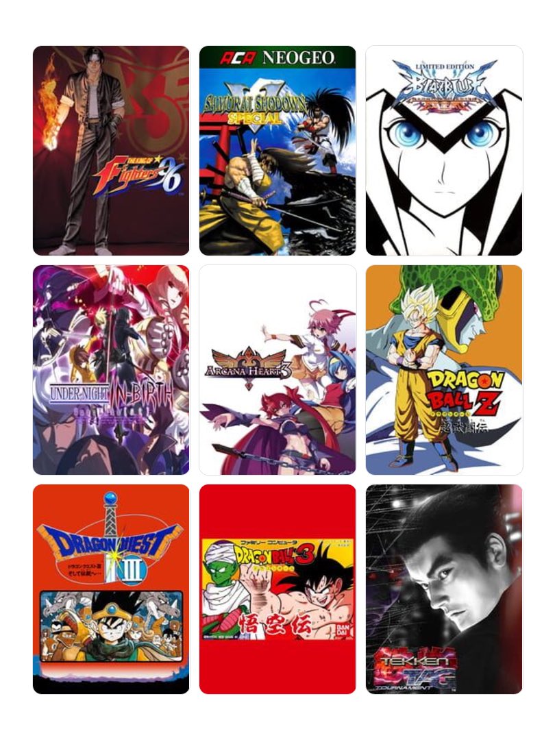 私を構成する9つのゲーム
#My9Games #私を構成する9つのゲーム
https://t.co/3LSbrrk8MU
アルカナはすっごい(2.6)が無かったので3で代用、あれこそが青春。
BBCSは外国行ったみたいな異文化でまるでまるでモノにならなかったけど、その後触ったUNIなどに途轍も無く大きな影響があったので選出。 