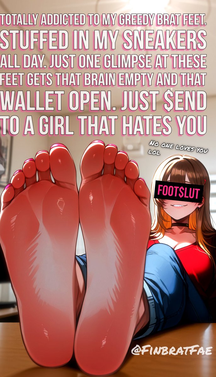 FinbratFae's tweet photo. You are such a disgusting failure. Your entire family is worth less than my foot sweat lol.

Yet you crave just burying your face deep in these sweaty perfect feet. Just accept your place.

No one loves you and you’re just a stupid foot$lut loser.

Lick your screen

#Findom #2DFD https://t.co/N9k3HL7WFQ