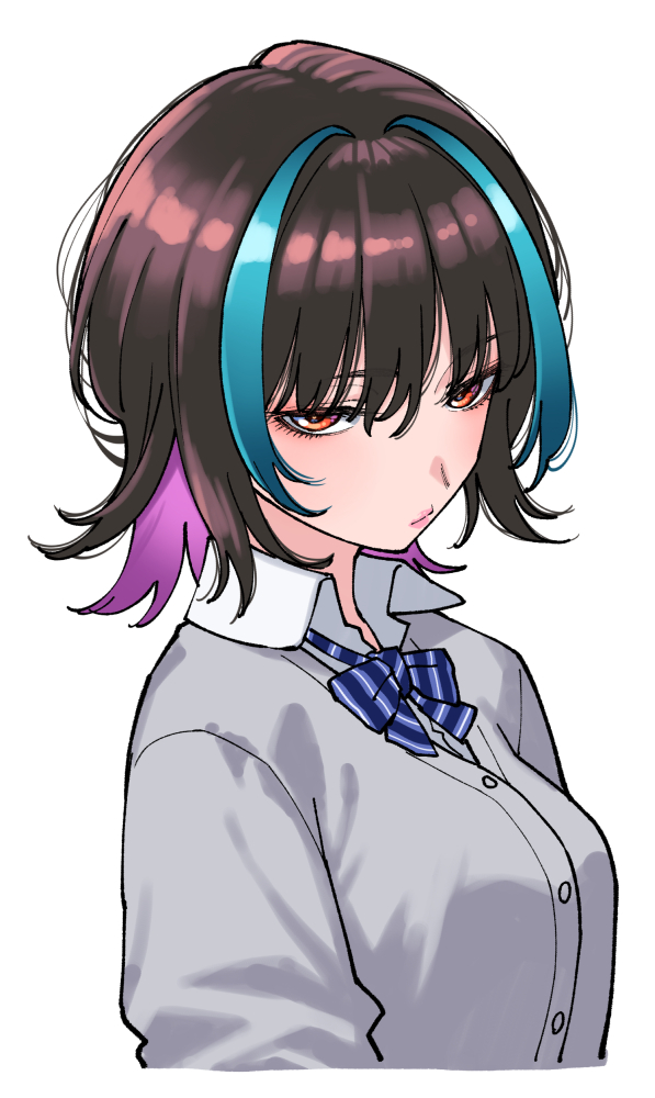 メッシュとインナーカラーの子描いたことなかったので描いた。可愛いね!( ◠‿◠ ) 