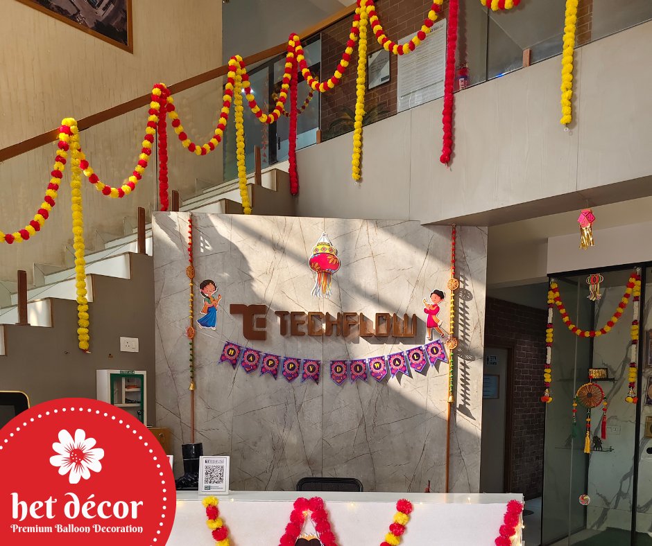 hetdecor's tweet photo. ✨ This Diwali, let your office shine bright! 🪔

From vibrant rangoli &amp; floral décor to elegant lighting setups, we transform workplaces into festive celebrations filled with warmth and positivity.

#diwalidecor #officedecoration #diwali2026 #hetdecor @techflownet https://t.co/ywPPwwxjhY
