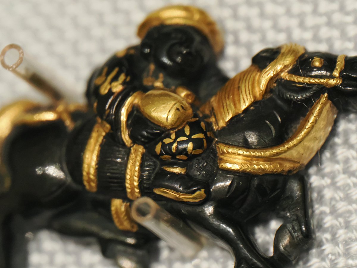 東京国立博物館の刀装具（2/7） 騎馬恵比寿大黒図目貫 山崎一賀（2