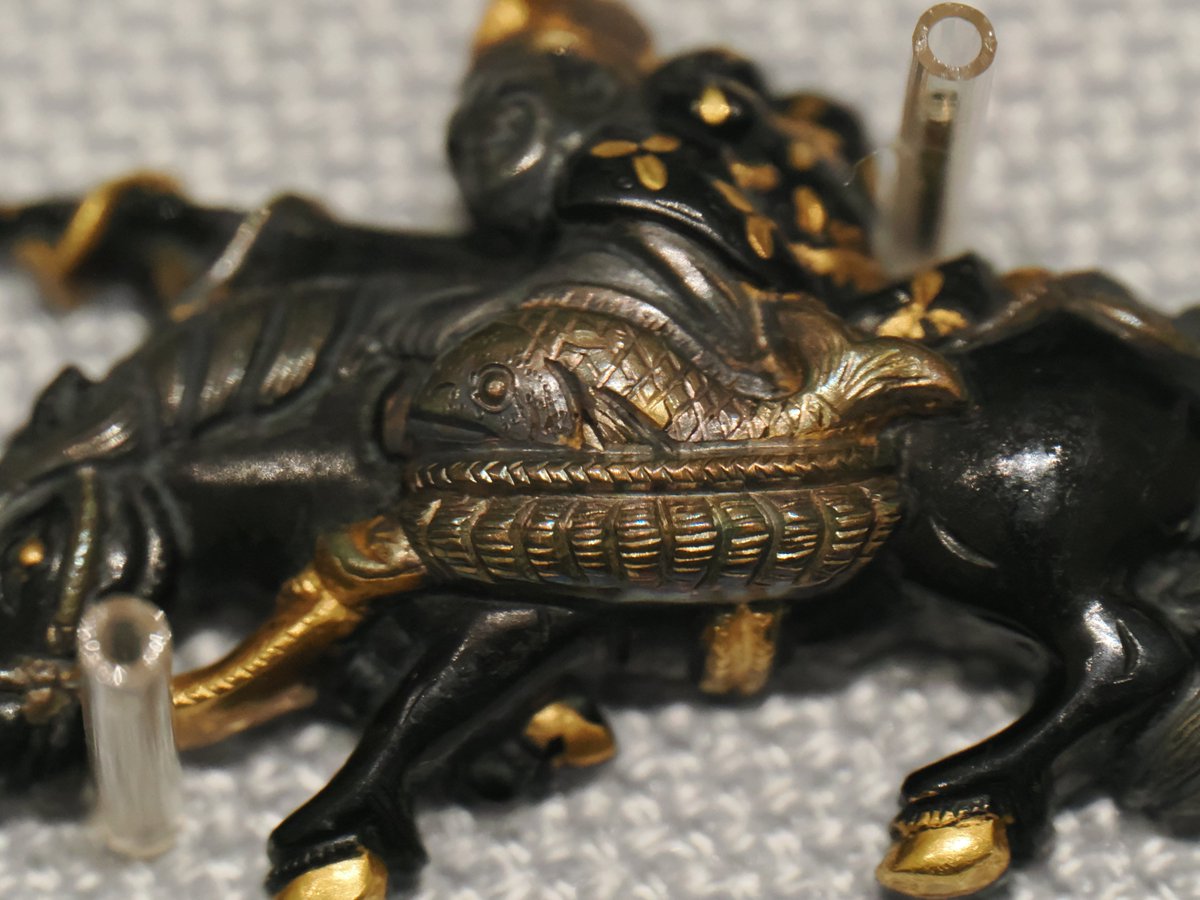 東京国立博物館の刀装具（2/7） 騎馬恵比寿大黒図目貫 山崎一賀（2