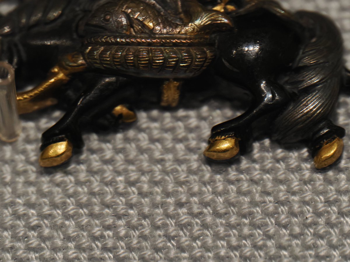 東京国立博物館の刀装具（2/7） 騎馬恵比寿大黒図目貫 山崎一賀（2