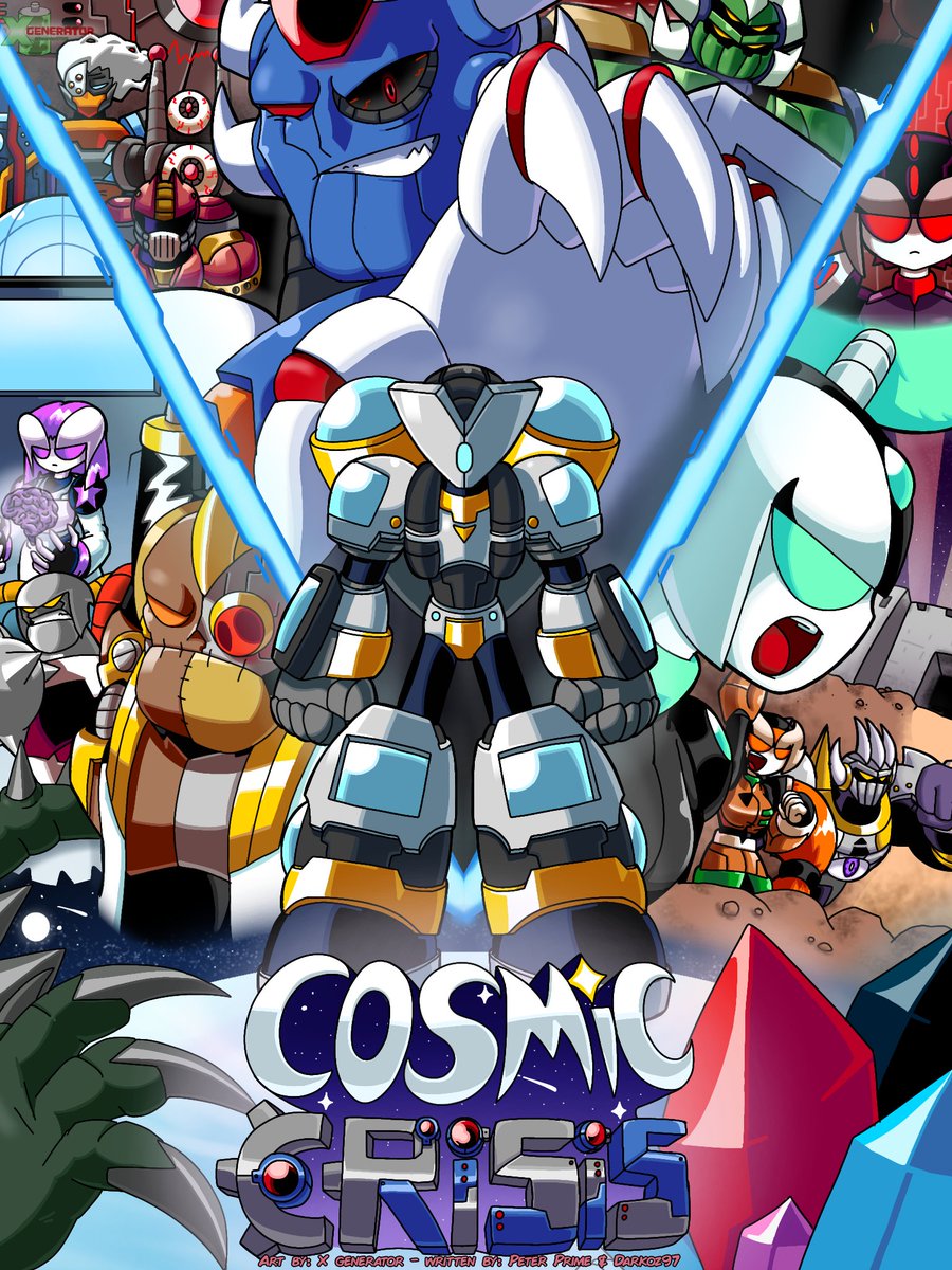 The comic in question, Cosmic Crisis

Some friends are helping me out writing this story
