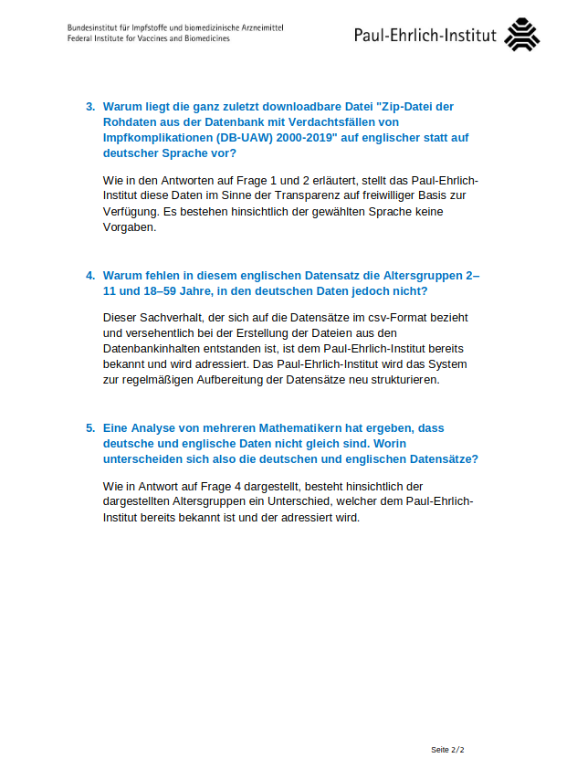 BBarucker's tweet photo. Die Auswertung zweier Wissenschaftler zeigte, dass es nach der Corona-Impfung bis zu 30-mal mehr Todesfälle gab als nach herkömmlichen Impfungen. Ich hatte bereits darüber berichtet. Da die vorliegenden PEI-Daten unvollständig und widersprüchlich waren, habe ich eine Presseanfrage gestellt, die gestern in einem eher unfreundlichen Ton beantwortet wurde. 
Artikel zum Thema: https://t.co/isbzXWry8i