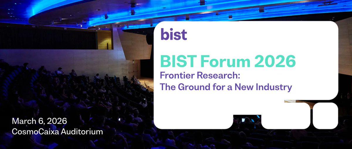 BIST-Barcelona Institute of Science and Technology tweet media