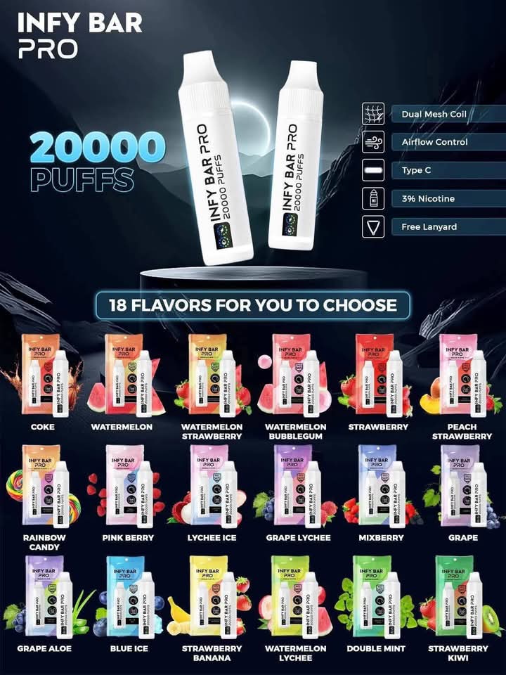 📦เพิ่มแล้วค่ะ ใช้แล้วทิ้ง Infy bar pro 20000k🎉
💸แท่งละ 420 บาท

📦มีส่งด่วน
📦ส่งแก้ป&amp;ส่งแมส

สั่งซื้อทางไลน์ คลิ๊กที่ลิ้งเลย👇 
line.me/ti/p/BP43WRf_9M

#บุหรี่ไฟฟ้าราคาถูก #relx #พอตราคาถูก #relxinfinity #relxพร้อมส่ง #หัวrelx #หัวพอตrelx #หัวพอตinfy