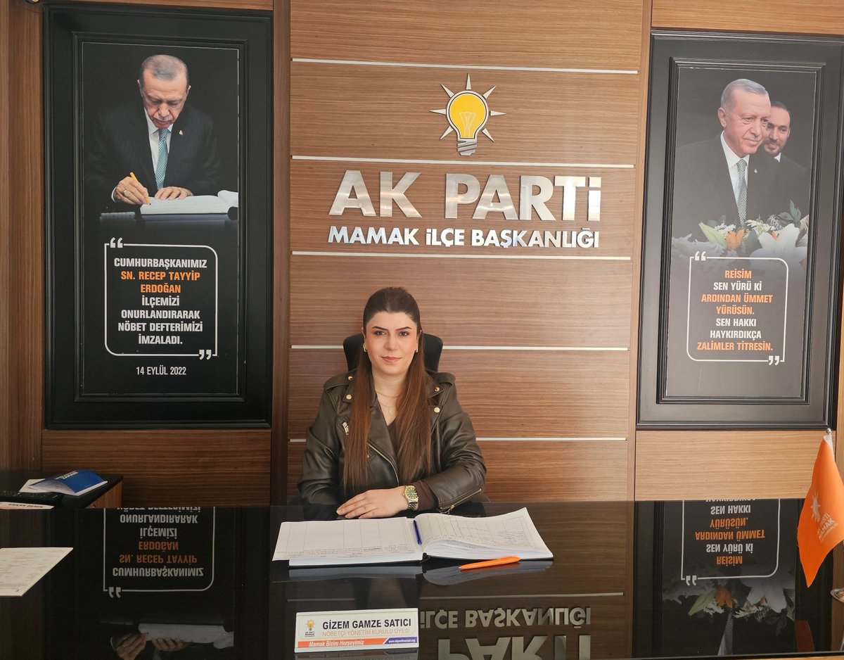 📍İlçe Başkanlığımızda Bugün;
(4 Mart Çarşamba)
⏰️10:00-18:00
Nöbetçi Yönetim Kurulu Üyesi:
Gizem Gamze SATICI 
📝İstek ve Taleplerinizi Dinlemek İçin Sizleri Bekliyoruz...