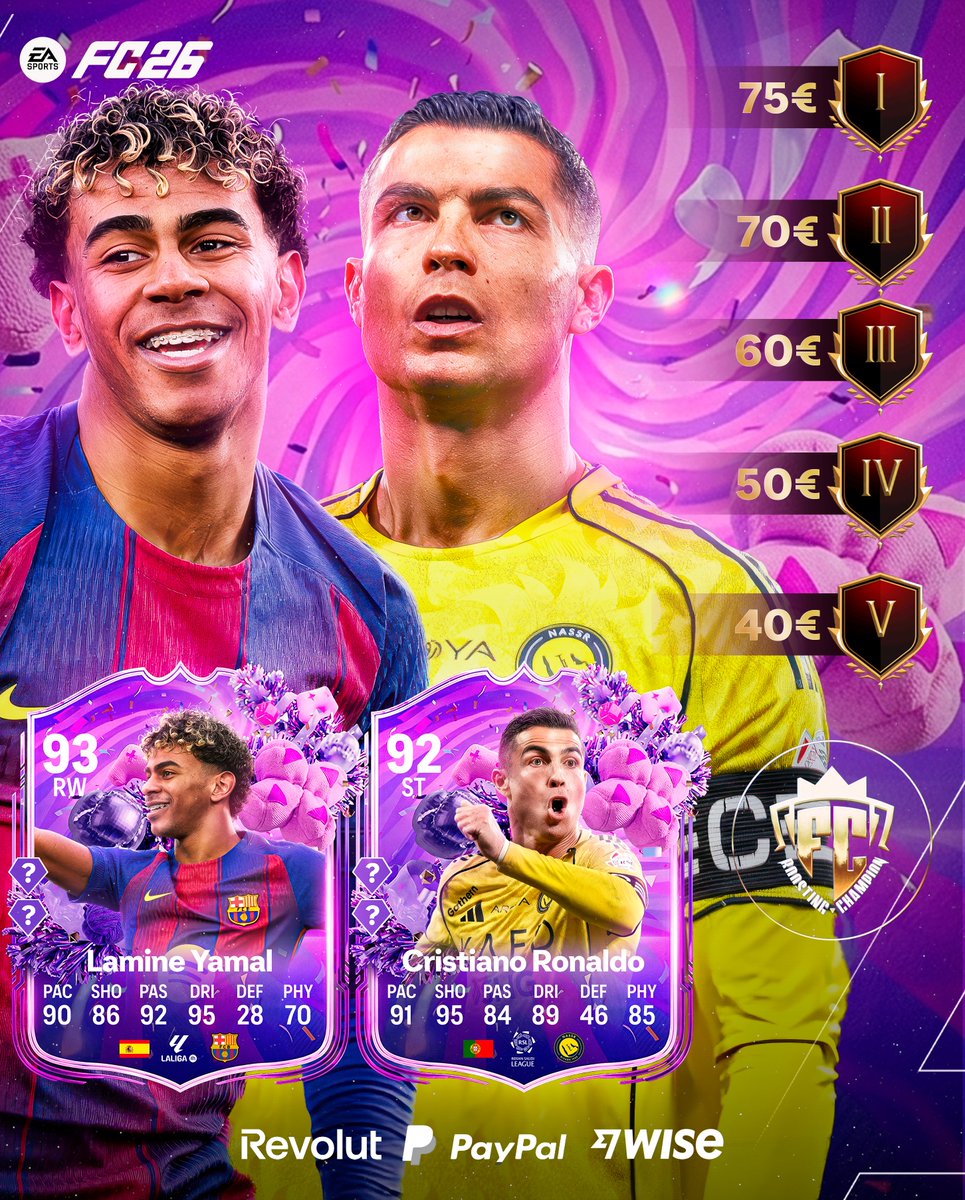 FCBOOSTINGCHAMP's tweet photo. 🔷 FUT BIRTHDAY IS HERE
The 5 ★ promo has arrived.

💎 Rank 1 UT Champions – Maximize your FUT Birthday rewards

🎉 20% OFF for the first 5 customers

⏳ Very limited spots available

✅ PS4/PS5
✅ Fast, secure & affordable
👤 Played by professionals

📩 Book now via DM