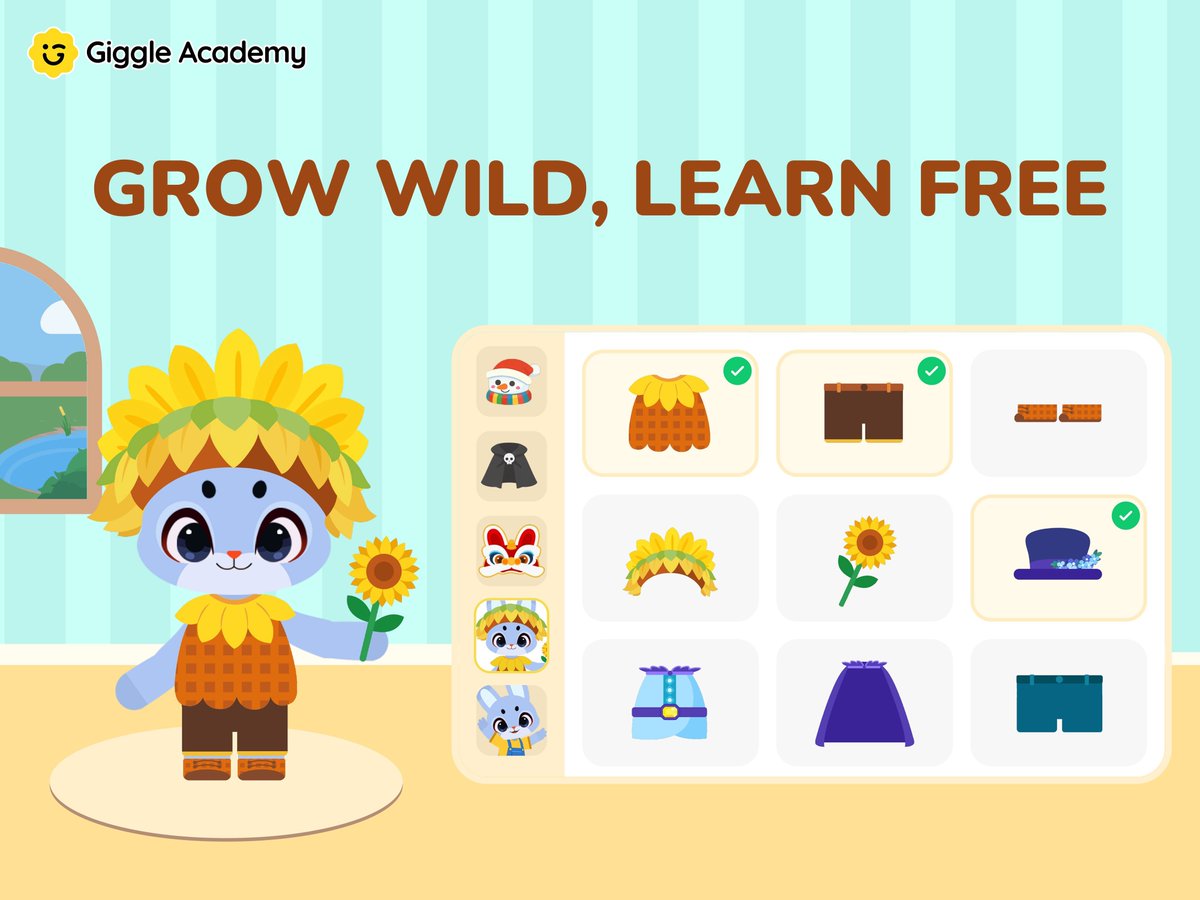 GiggleAcademy's tweet photo. 🌿✨ Introducing our March theme:

Grow Wild, Learn Free.

Just like wildflowers, every child grows in their own way — no trimming, no forcing, just freedom to bloom.

Our latest gear is here to celebrate that spirit. Wear it wild. Wear it free. 💛

#GiggleAcademy #GrowWildLearnFree #MarchTheme