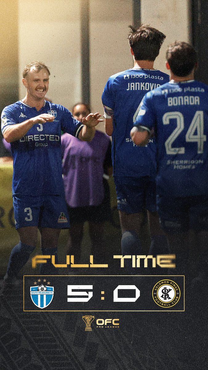 South Melbourne FC wrap up their home circuit with a big win! 

They beat Solomon Kings FC at The Home of the Matildas. 

Watch the highlights and replay on FIFA+

#OFCProLeague