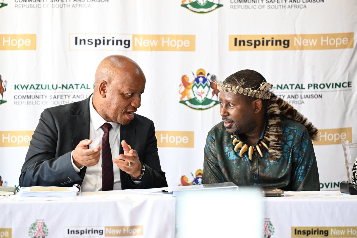 kzngov's tweet photo. The Department of Community Safety and Liaison continues to capacitate community safety structures with the knowledge and skills needed to identify and report criminal activities.

Premier Thamsanqa Ntuli emphasised that safety and wellbeing remain a shared responsibility between government, law enforcement and the public.

During the Richmond engagement, Premier Thamsanqa Ntuli highlighted concerns around illegal liquor outlets, drug trade and gender-based violence. Communities were encouraged to work closely with law enforcement and report criminal activities.

Building safe communities requires vigilance, cooperation and collective responsibility.

#KZNGov #CommunitySafety #GBVF #SaferCommunities #KZNInspiringNewHope