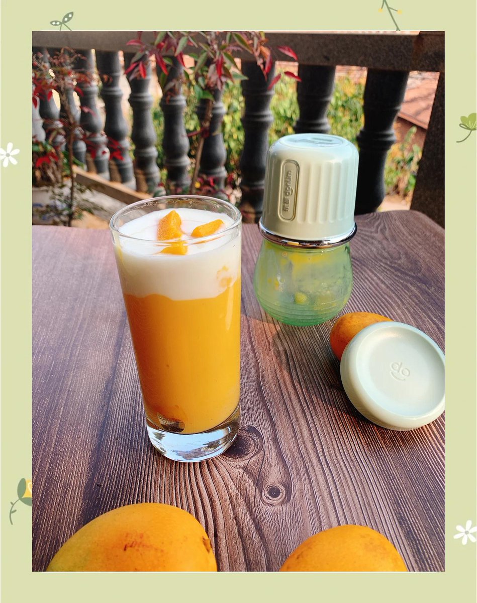 JodyTKDBMI's tweet photo. 5-Minute Mango Lassi! Blend 1 ripe mango (peeled + cubed), 1 cup yogurt, 2 tsp honey, 1 tsp cardamom + ice. Top with mango slice—creamy, sweet, summer in a glass! Perfect for hot days. #EasyDrinks #MangoLassi https://t.co/PIo7jzzNky
