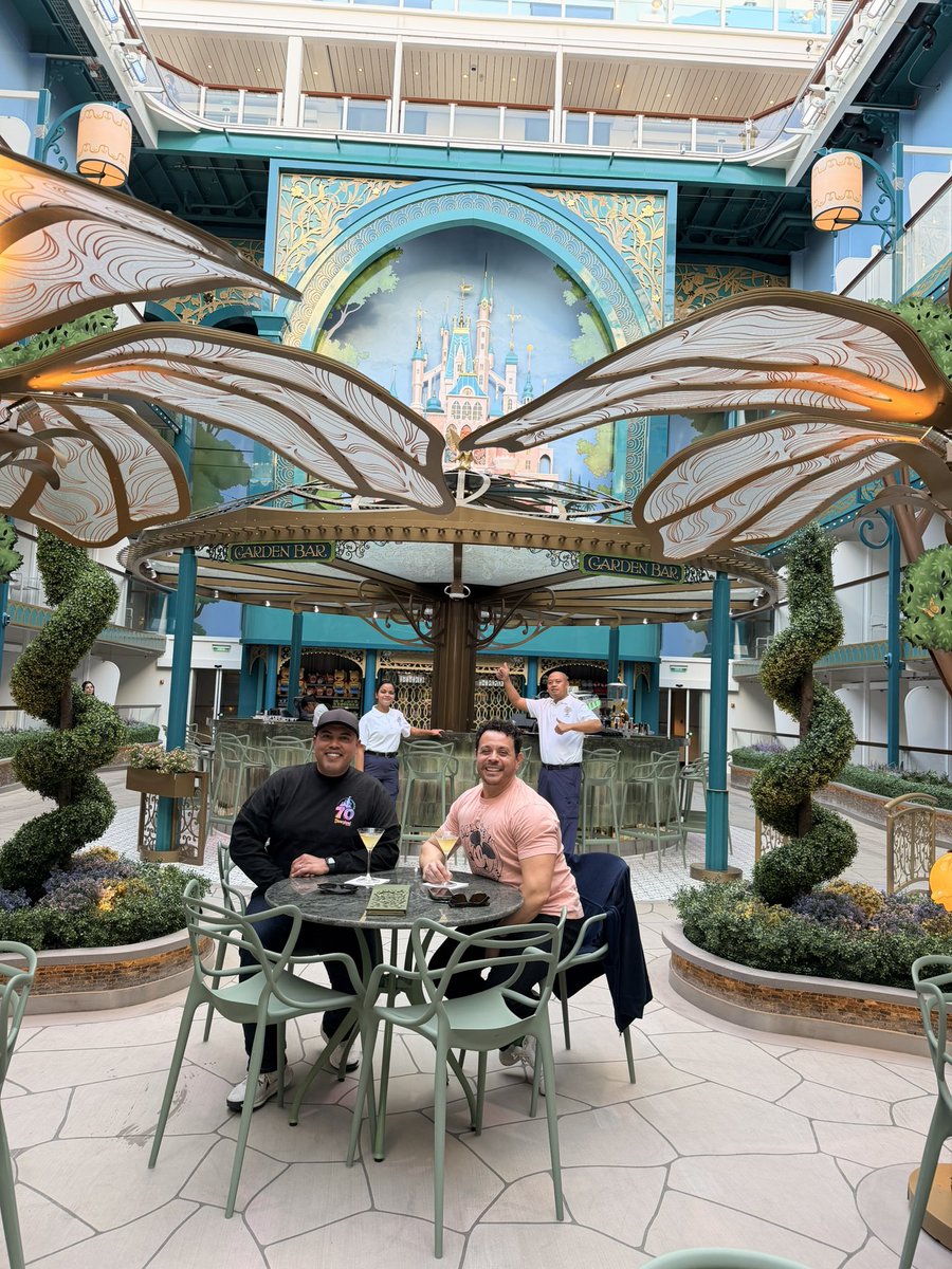 Shopping &amp; drinking 🍸 aboard the #disneyadventure