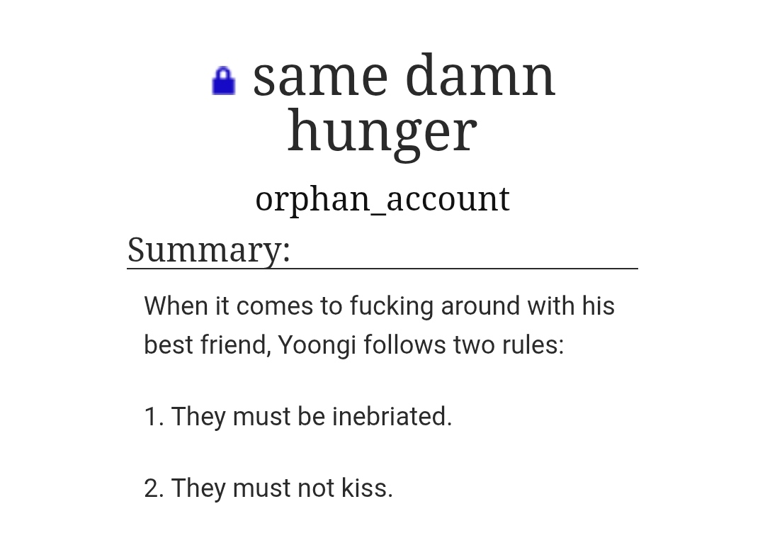 silkyoonmin_'s tweet photo. ೃ𓏲࣪˖ ִֶָ  same damn hunger
~best friends to fwb to lovers
~pinning, oh so much pinning
~recreational drug use
~intimacy when high/drunk
~soul crushing slow burn
~straight (?) hoseok x gay yoongi
~this was a phenomenal read, i've a new outlook to life now
https://t.co/a4fOdseDlj https://t.co/AKg81o12lE