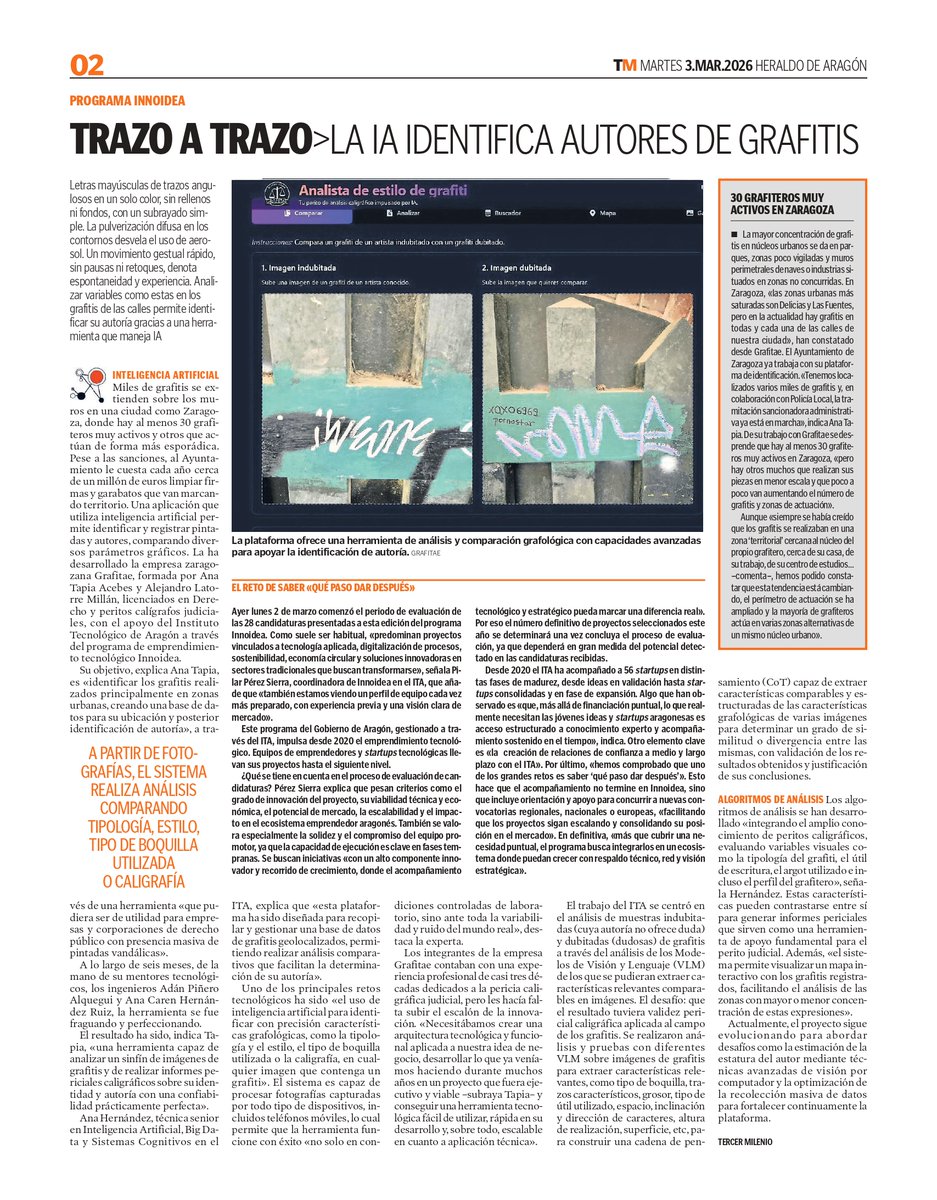 #INNOidea2026 by <a href="/ITA_tecnologia/">Instituto Tecnológico de Aragón</a> 
<a href="/EstherBorao/">Esther Borao</a> <a href="/piliperezsierra/">Pilar Pérez</a> <a href="/pablo_benedi/">Pablo Pérez Benedí</a>
<a href="/AdanPinnero/">Adan Piñero</a> #AnaCarenHernándezRuiz
#Grafitae #AnaTapia

En <a href="/milenioheraldo/">Tercer Milenio</a> 
🔗
heraldo.es/noticias/arago…