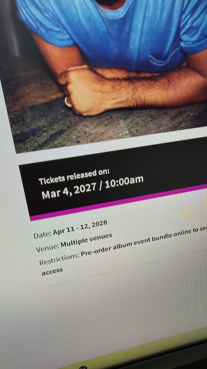 feelovesflowers's tweet photo. @hmvtweets Still not onsale! Might be because it’s showing at 2027!! https://t.co/28Qp6DxYio