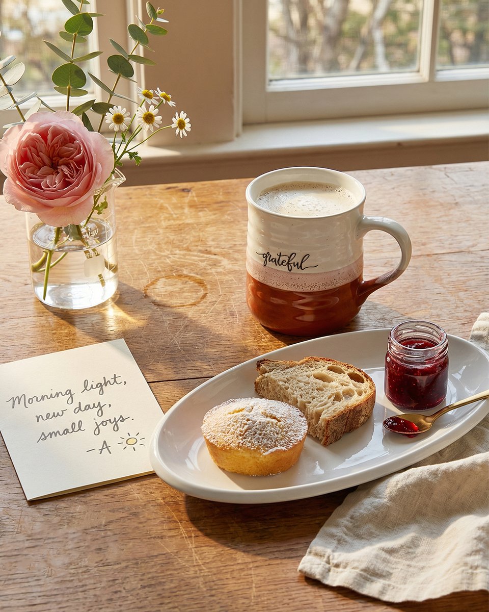 dowanceramics's tweet image. One of those slow, cozy mornings.

Coffee, fresh bread, a little jam, and sunshine on the table.

Sometimes the simple starts are the best ones. ☀️

#dowanceramics #Dowangifts #MorningRitual
#CozyMoments #homemoments #simplejoy
#breakfastathome #everydaymomentsofjoy