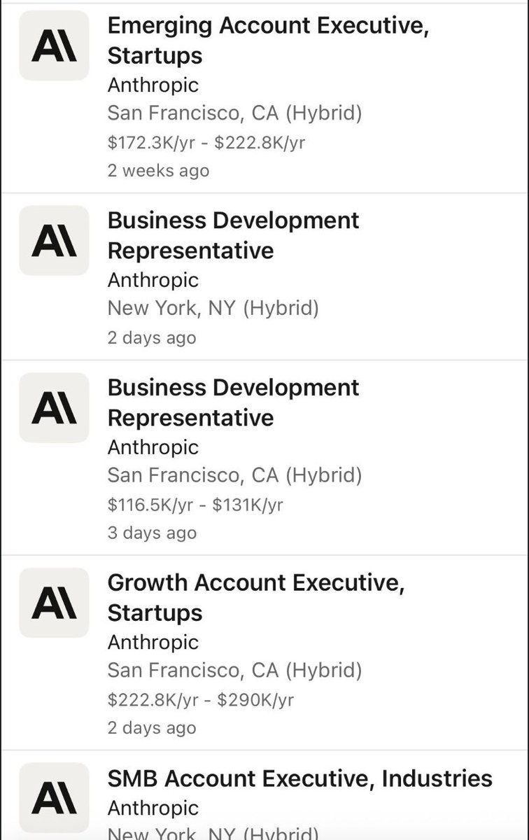 AI is coming to take your jobs. 

Meanwhile Anthropic in 2026