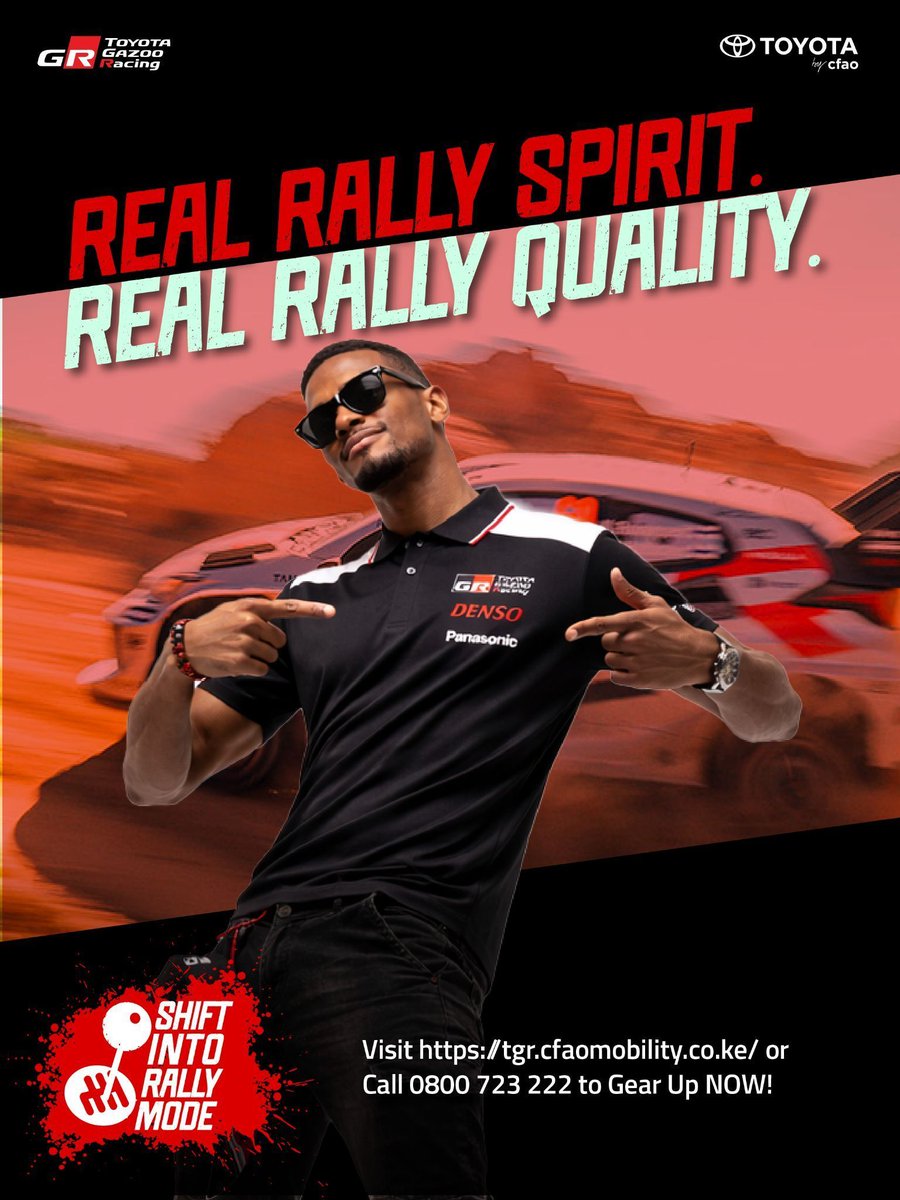 ToyotaCFAOKE's tweet photo. We are the home of official Toyota Gazoo Racing gear, built with the same attention to detail and performance mindset as the team itself. When you wear TGR, you wear the real thing.
Visit https://t.co/WqBwybGFI3 or call 0800 723 222 to Shop NOW!
#TeamTGR #ToyotaGazooRacing https://t.co/H54oa79ygw