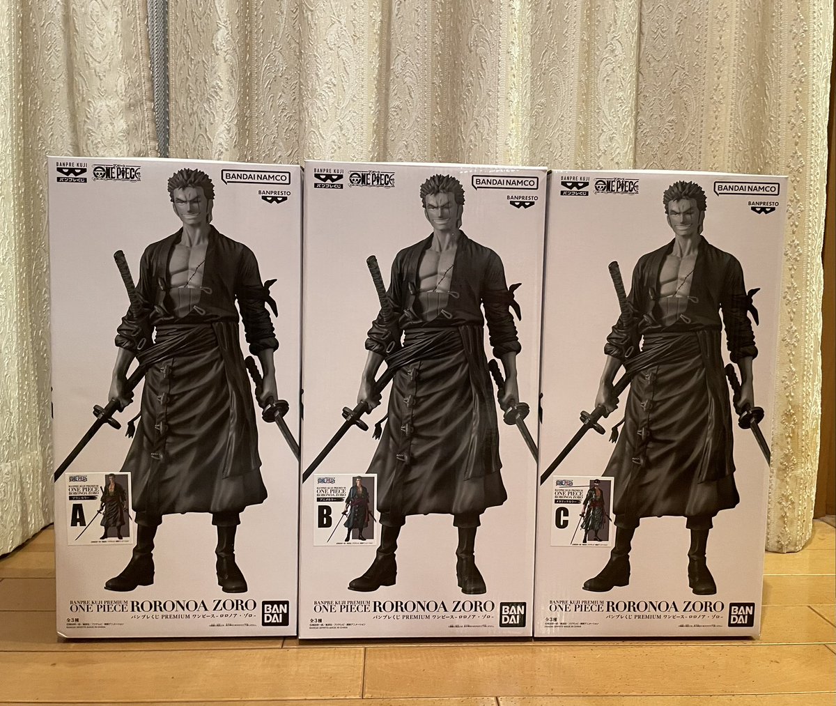 実は@BANPRE_PZ さんの「バンプレくじ PREMIUM ワンピース-ロロノア