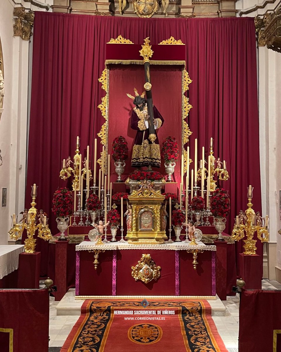 correonistas's tweet photo. 📣 Nuestro Padre Jesús Nazareno de Viñeros preside el altar del Solemne Triduo que la Hermandad celebra en su honor desde el jueves 5 hasta el sábado 7, con la celebración de la Solemne Función Principal el domingo 8 de marzo.

#CofradíasMLG https://t.co/FZ3DXkvbLP