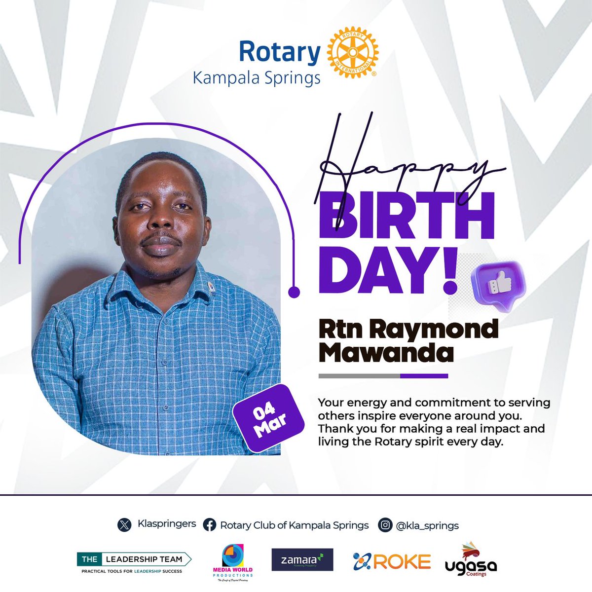Rotary Club of Kampala Springs tweet media