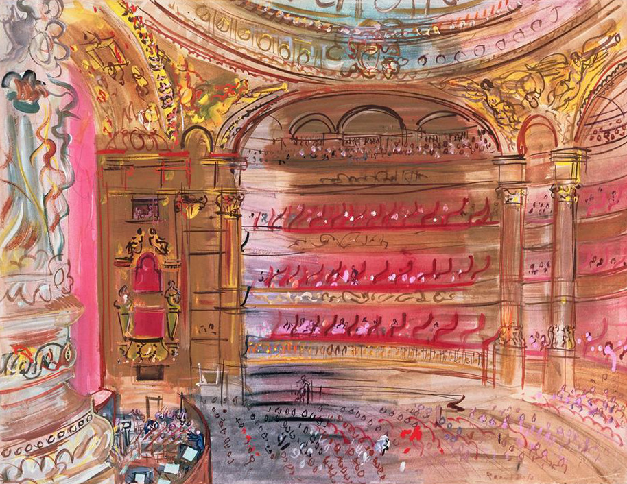 artenpedia's tweet photo. Raoul Dufy, The Opera, Paris, c.1930 https://t.co/gKbWT9Z9hM