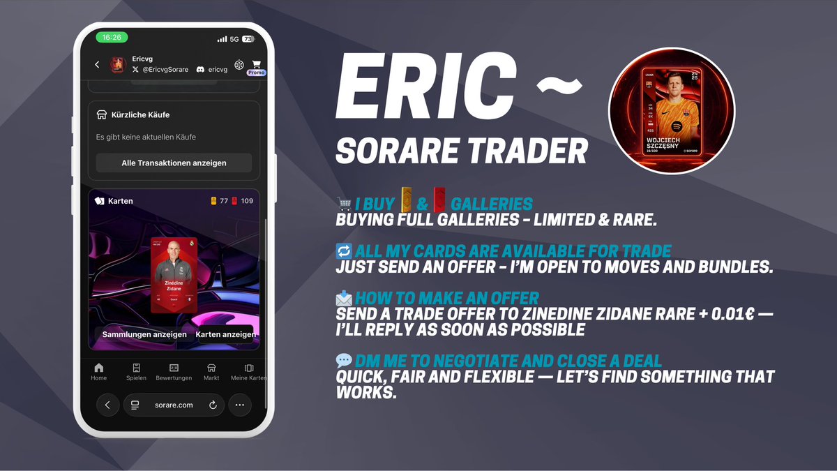 Eric - Sorare Trader (Buying Galleries DM) tweet media