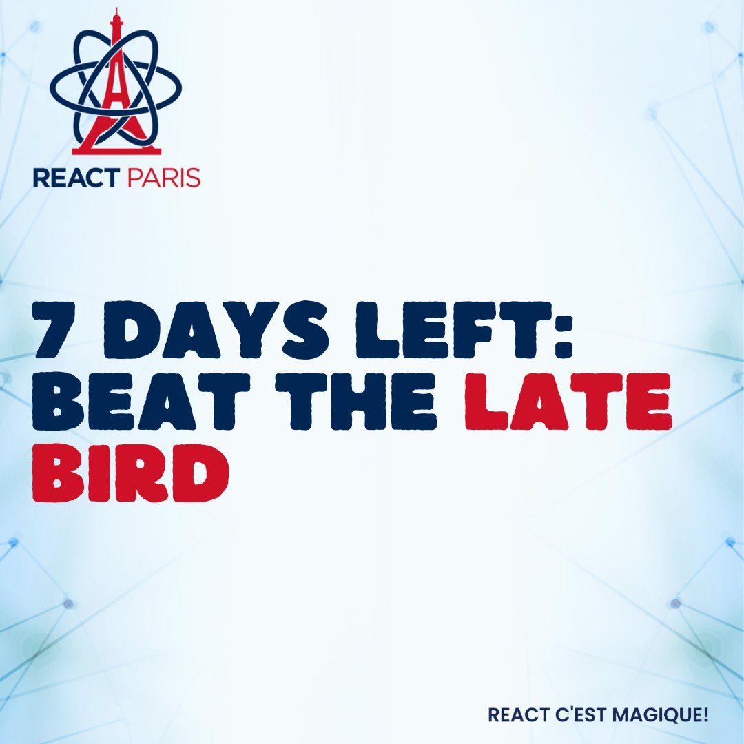 React Paris Conf' -by- BeJS tweet media