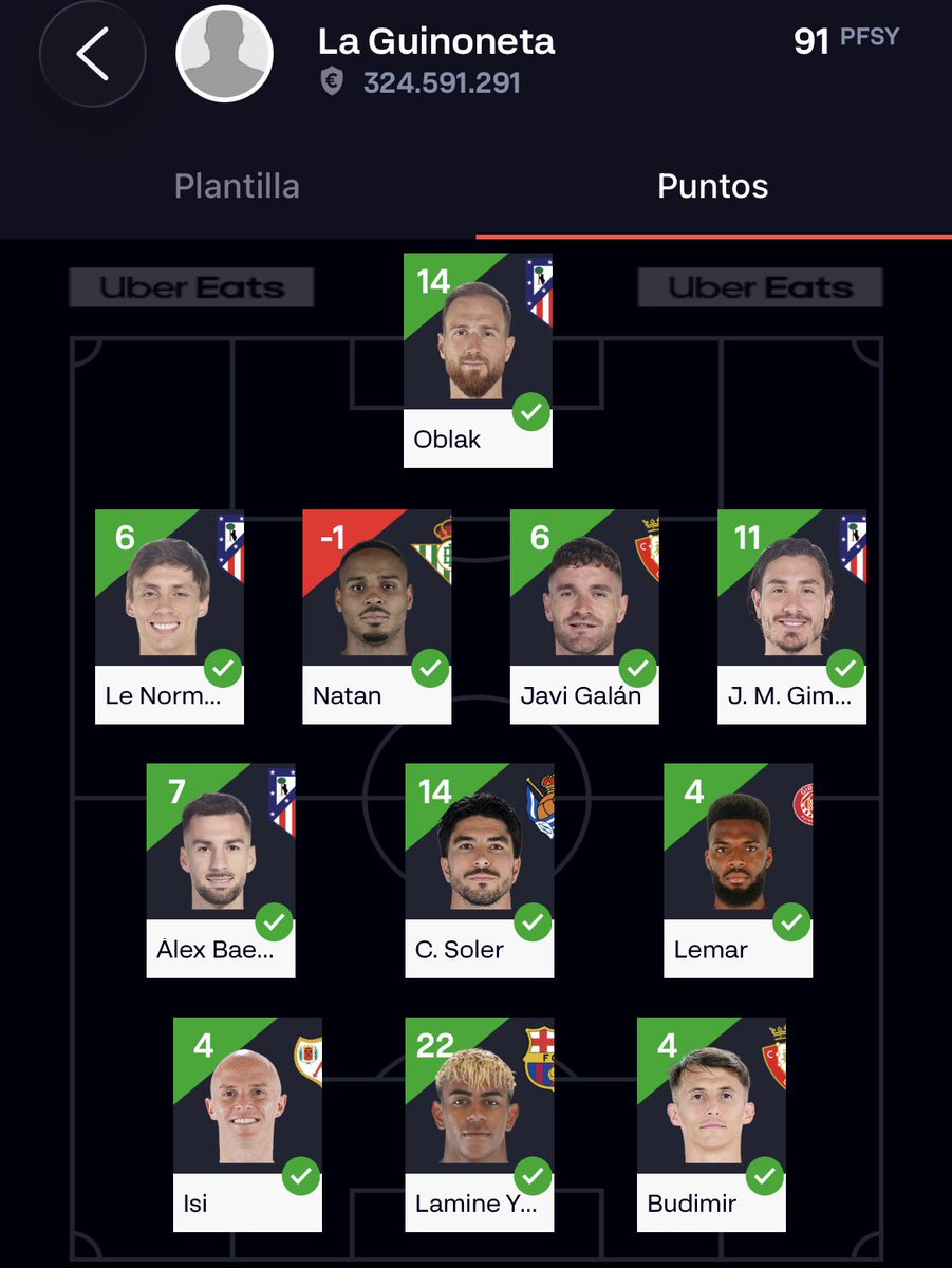 sr_minguez's tweet photo. 📆 Jornada 2️⃣6️⃣ #LLFSrMinguez3 IV 🏆 @LaLigaFantasy 
⭐️Patrocinador oficial ⤵️
@DeporteParaiso 

🤩 Ganador Jornada 
 @6Luucaas6 

📊 Clasificación General 
🥇 @ogutierrezf ⬆️
🥈 @SerraJerez ⬇️
🥉 @fantasy_locura https://t.co/czZkrtqTeR