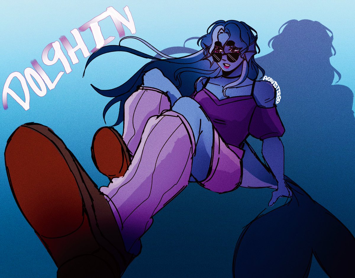 aoluistired's tweet photo. Day 4: Fashion 
My queen Dol9hin!!!!
#femmcytweek
#dol9hinfanart 
#strengthsmp https://t.co/Jv3hjuVTLM