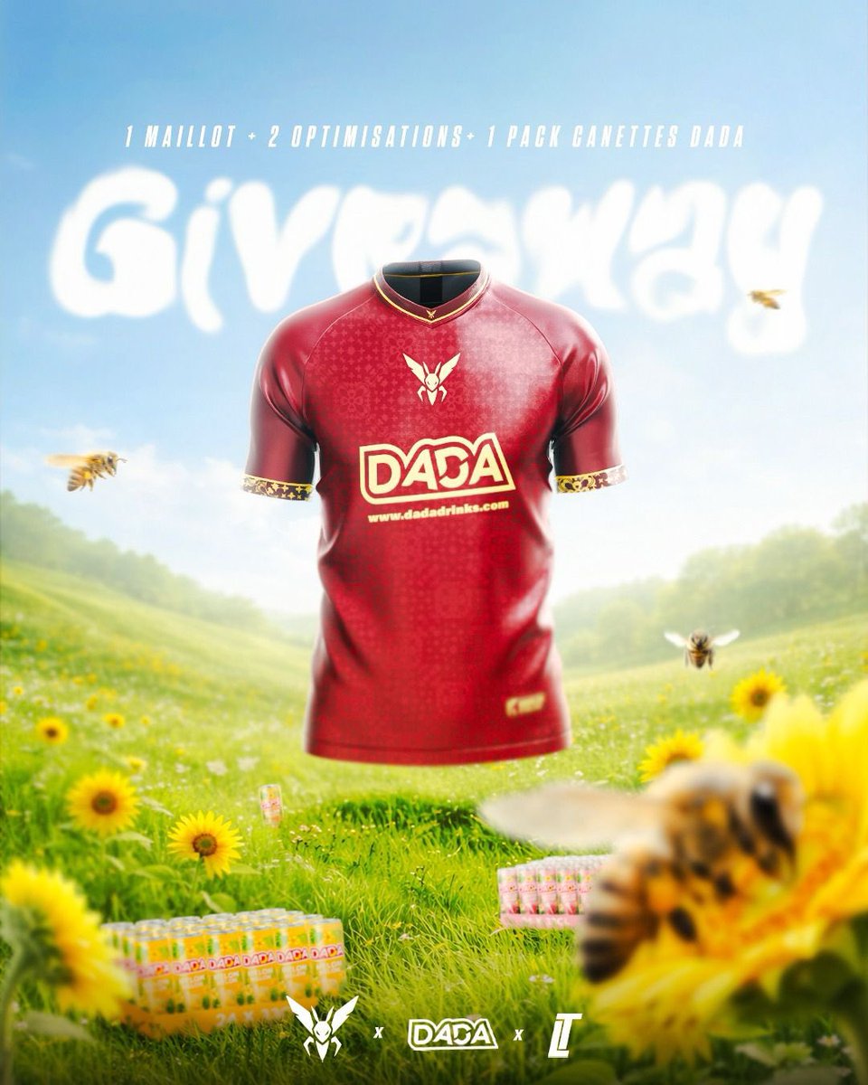 Quoi de mieux qu’un ÉNORME giveway pour vous faire patienter avant les ANNONCES qui arrivent d’ici peu 🎁⏳

Pour y participer : 

- Follow <a href="/radiance_esport/">Radiance</a>, <a href="/TweaksLab_/">Tweaks Lab</a> et <a href="/DadaDriinks/">DADA 🥤</a> 

- FAV ❤️ et RT ♻️ le tweet 

- Tag 2 amis (@)

T.A.S le 25/03 - Bonne chance à tous 🍀