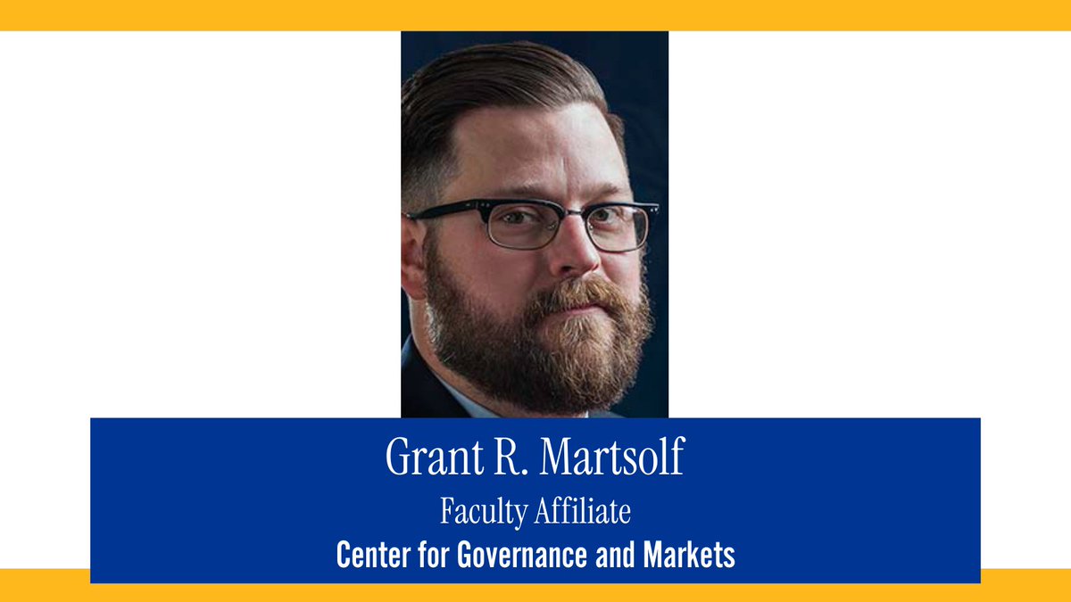 Center for Governance and Markets | Pitt tweet media