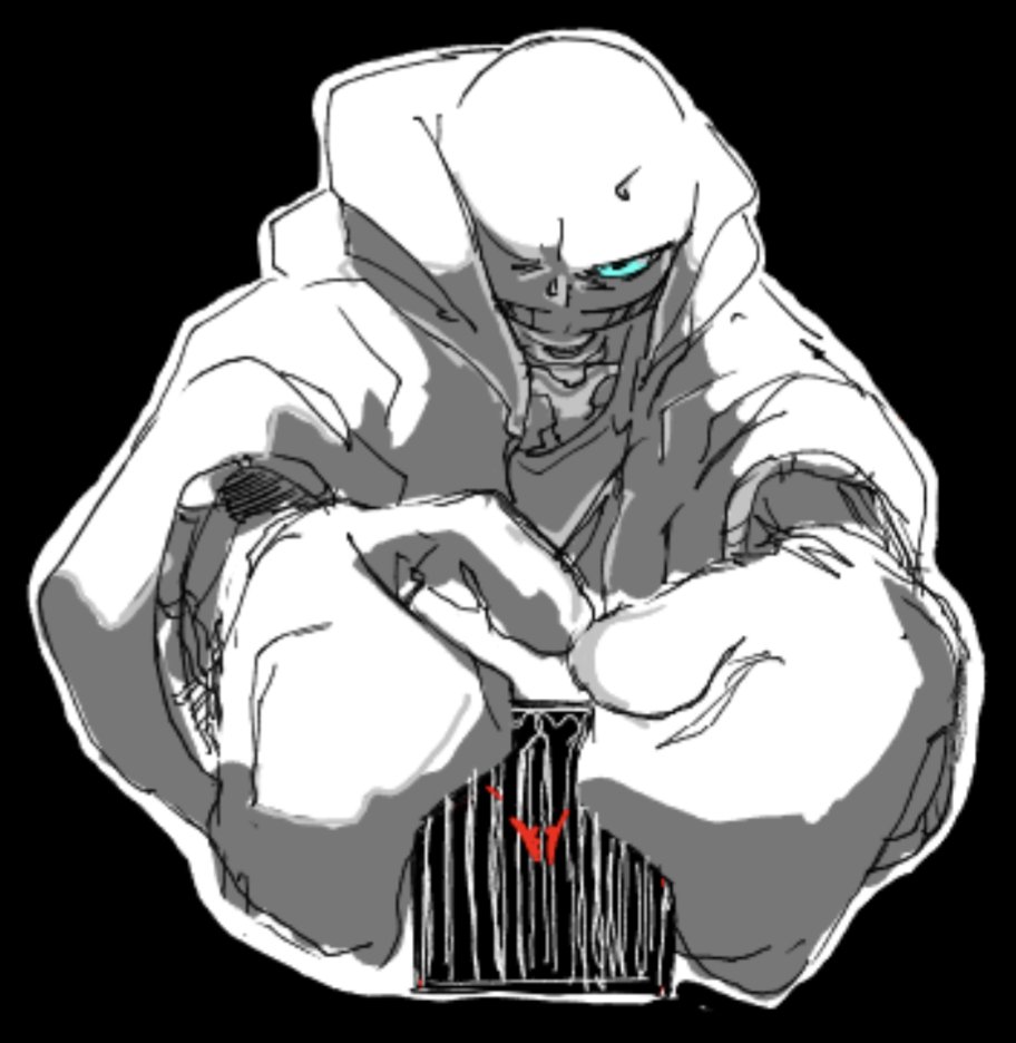 ＃Undertale
#3月は毎日サンズ 
ハグしようとしただけなのにな？