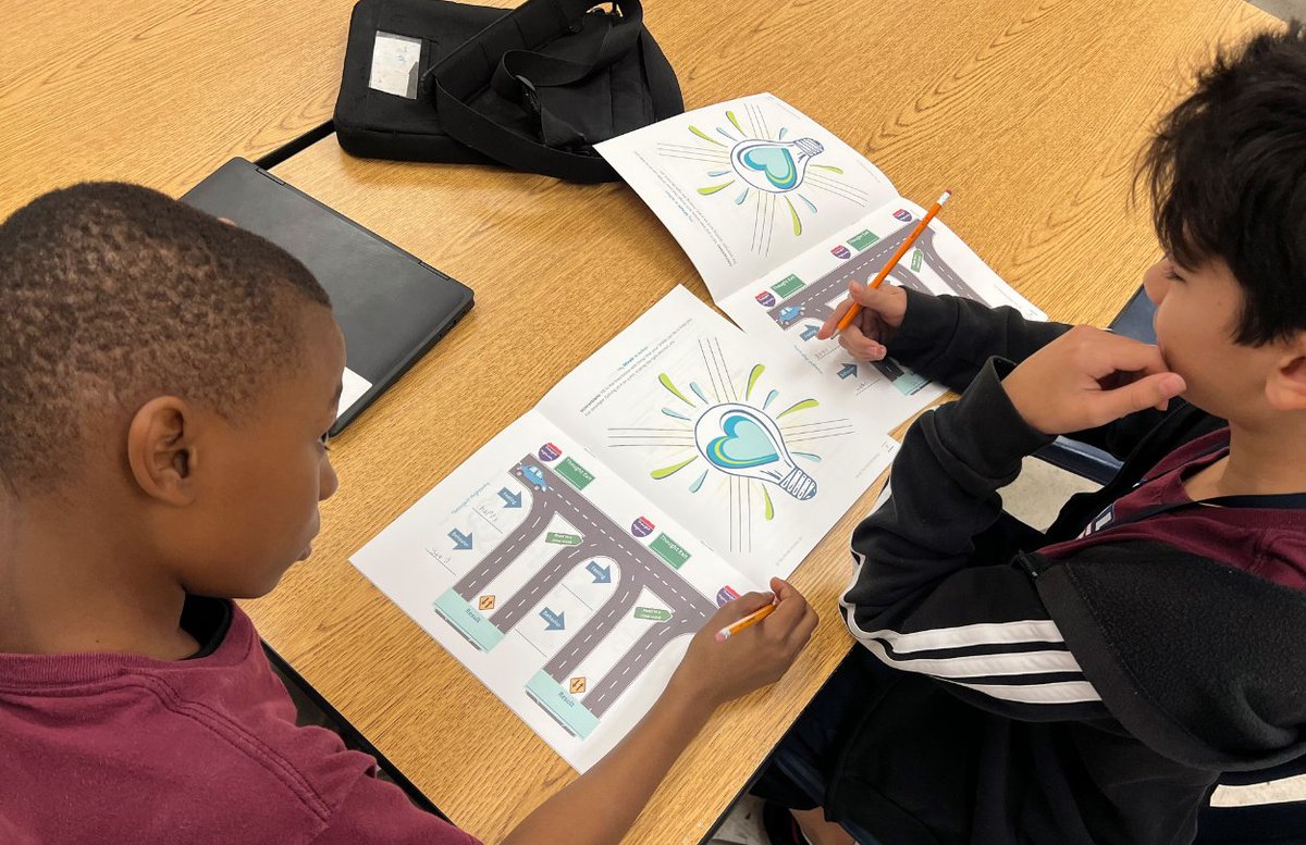 Nicole &amp; Chad wrapped Week 3 teaching the Thought Chain! 💭
Students explored the thought–feeling connection and learned their behavior doesn’t have to mirror a temporary feeling.

#SPARKMentoringPrograms