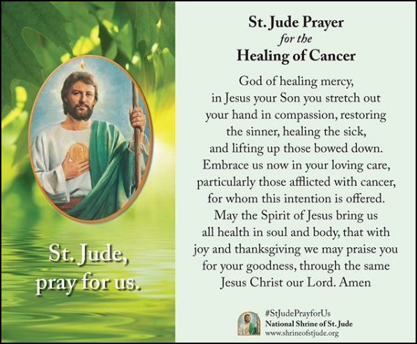 ShrineofStJude's tweet photo. Join us today, and the first Wednesday of every month, to pray for all those affected by cancer. Let us unite in hope and healing through the intercession of St. Jude.

Learn more + send your petition: https://t.co/gZLe2lGzco https://t.co/V5Vg8L3kLu