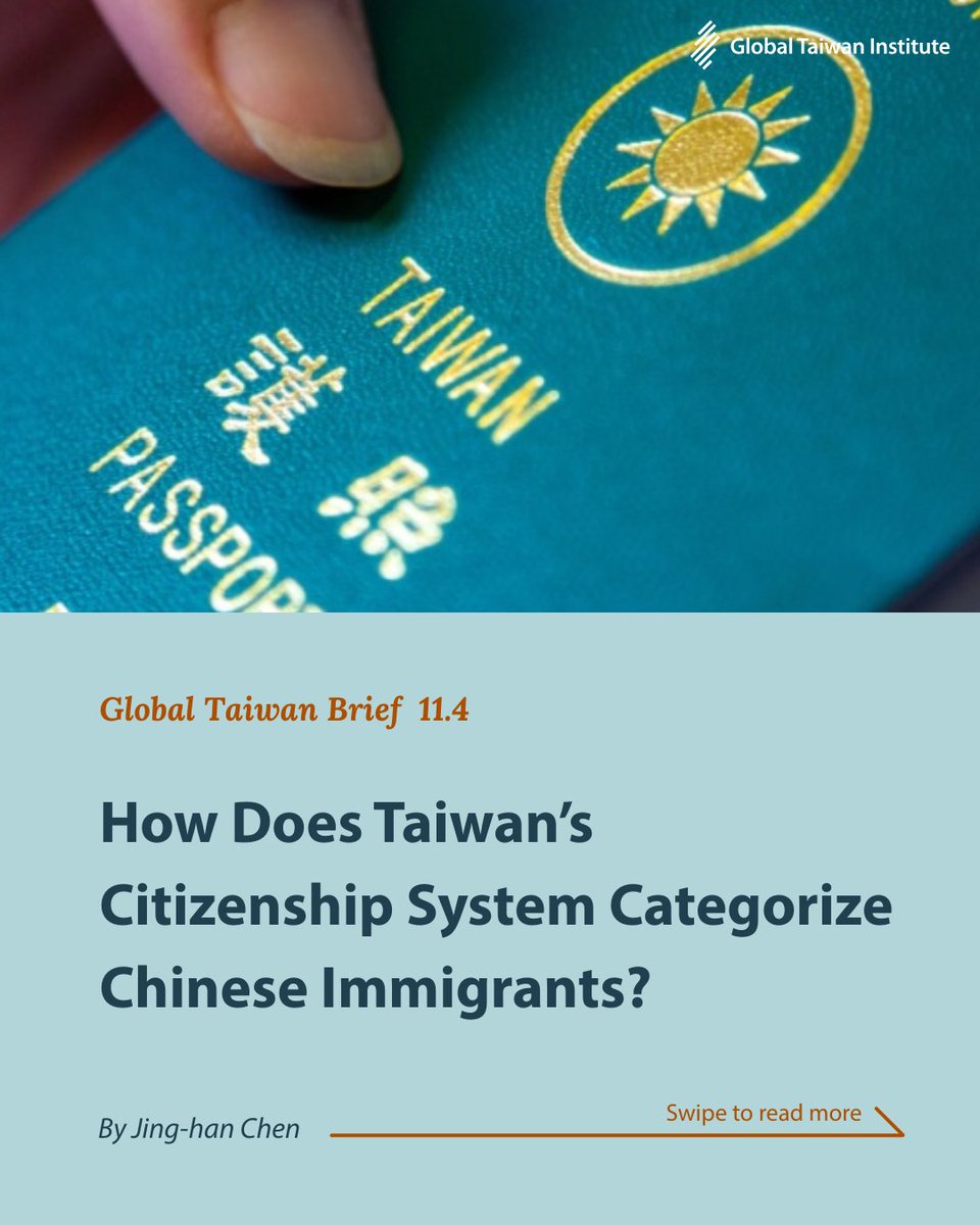 globaltaiwan's tweet image. ❓Citizens, nationals, or in between? 🧳#Taiwan's legal ambiguity on #PRC immigrants causes instability amid rising tensions. 💡Read more: ow.ly/aEwO50Yo8eU #Citizenship #Immigration #Politics #China
