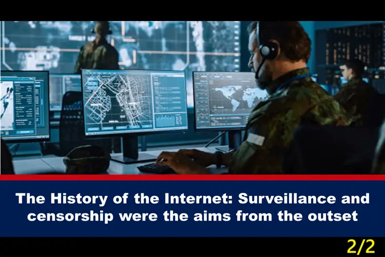 Block_5G's tweet photo. A HISTÓRIA DA INTERNET: VIGILÂNCIA E CENSURA FORAM OS OBJETIVOS DESDE O INÍCIO (2/2)

A ARPANET, a rede de computadores que mais tarde se tornou a Internet, nasceu quando cientistas descobriram uma maneira...

 https://t.co/AeEKzz0odJ https://t.co/T3v0gncYiC