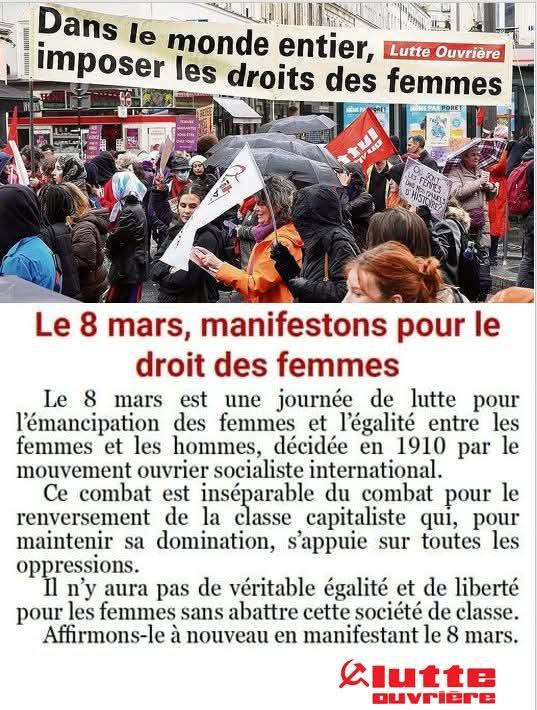DelphineBriday's tweet photo. #8mars : manifestons à 14h30 à #Lyon place Jean Macé pour la journée de lutte internationale pour l'émancipation des femmes, décidée en 1910 par le mouvement ouvrier international ✊ https://t.co/wISsopV238
