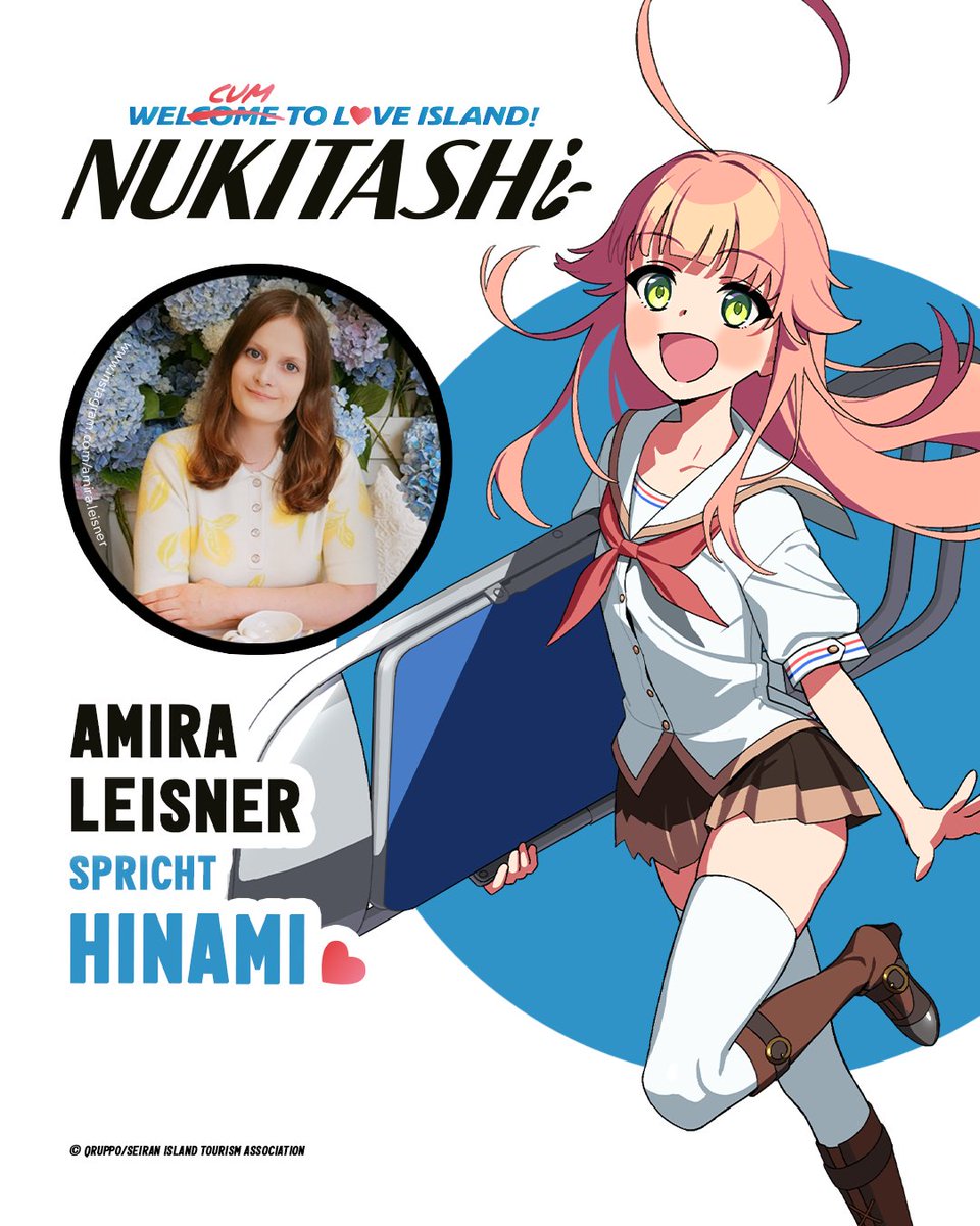 Part 2/3:
🎙️Nanase ⏩ Lea Kalbhenn 
(u.a. Megumin aus KonoSuba)

🎙️Hinami ⏩ Amira Leisner 
(u.a. Sally aus Bofuri)