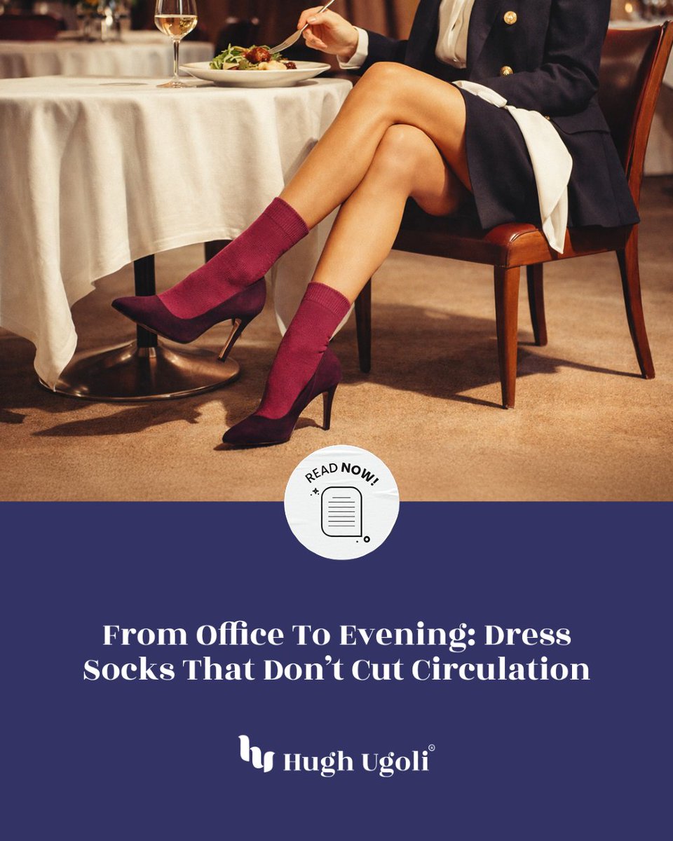 HughUgoliSocks's tweet image. Style should never come at the cost of comfort.🧦
Gentle elastic. Refined silhouette. All-day circulation support.
Dress smart. Feel better. Stay comfortable.✨

Read More 👉 tinyurl.com/yrpnvhpp

#HughUgoli #DressSocks #NonBinding #OfficeToEvening #ComfortInStyle