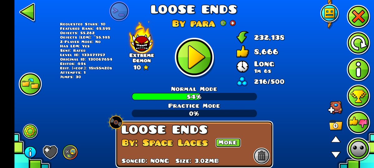 Bro... Le hice un 54% a este nivel en el primer intento... Que pedo :v?