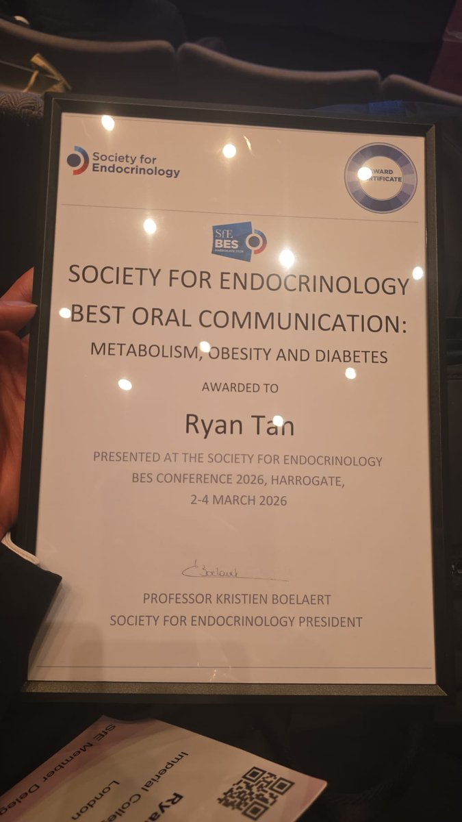 janoviee's tweet photo. Well done to Ryan Tan for winning best oral presentation. @ChiomaIzzi let's do more joint work and collaboration! :) https://t.co/ZJVlvY5GXT