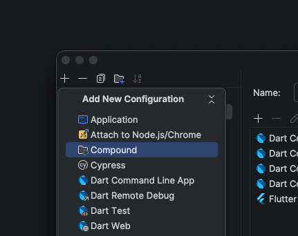 TIL: you can create a Compound Run Configuration in #IntelliJ....which can run multiple run-configurations simultaneously without having to invoke each of them explicitly. 

Now I can start all my #Dart servers and #Flutter app in just one click 🤯