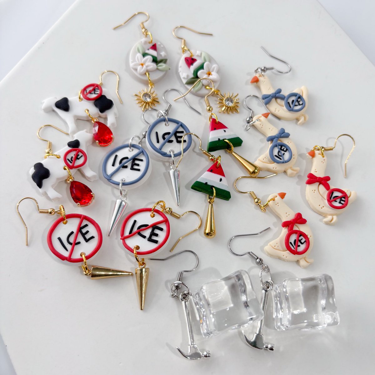 aimee makes earrings • tweet media