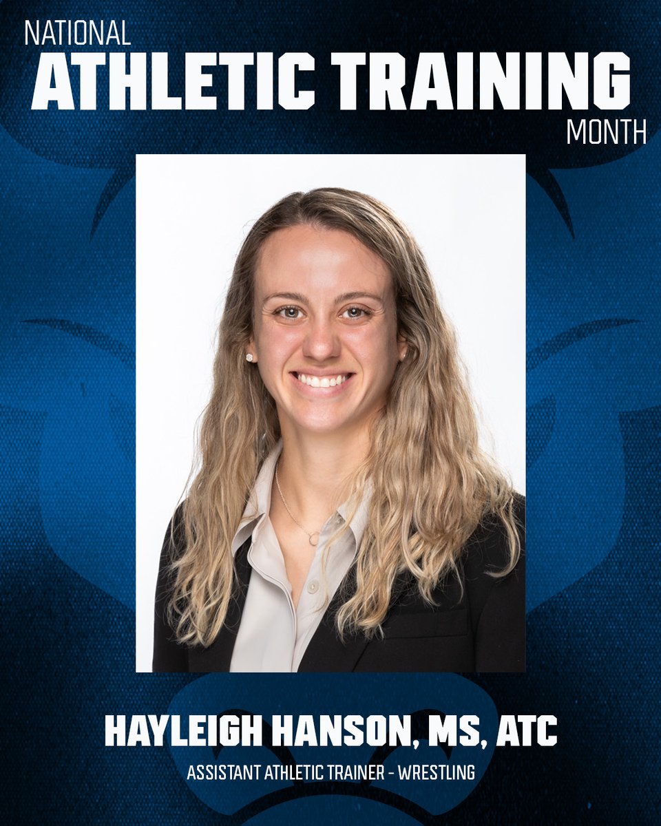 March is Athletic Trainer Appreciation Month! A huge shout out to Hayleigh Hanson for all she does for our program!