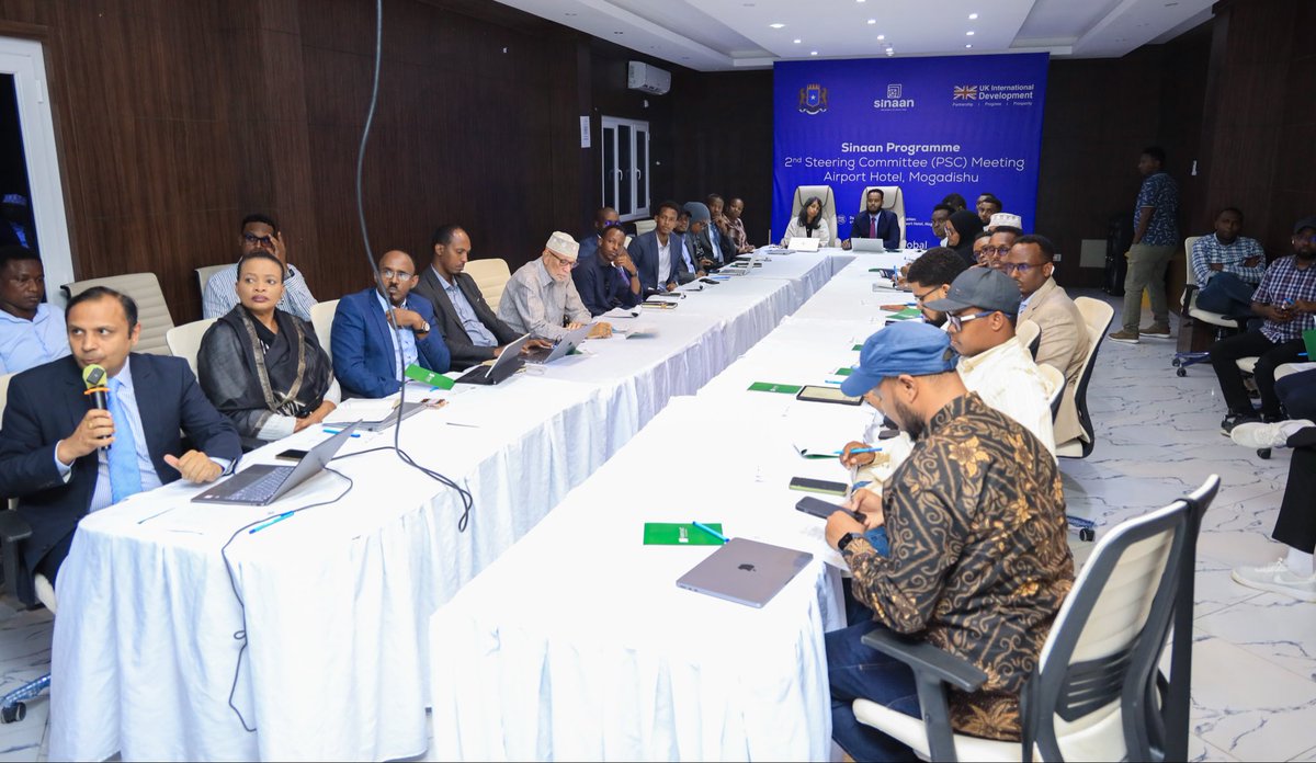 Today, the Director General of the Ministry of Interior, Federal Affairs and Reconciliation, <a href="/AbdulkadirEA/">Abdulkadir Ali</a>, chaired the 2nd High Level Steering Committee Meeting of the SINNAAN Project.

The meeting reviewed implementation progress, key milestones achieved, and strategic